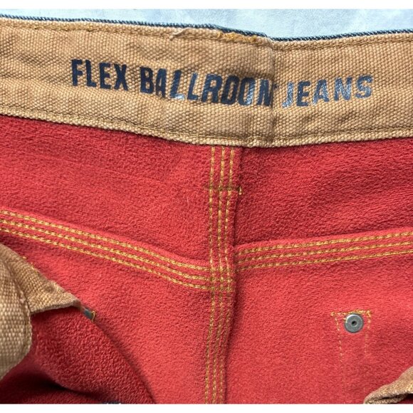 Duluth Trading Co. Men's Ballroom Flex Fleece-Lined Blue Jeans Size 38 NWOT - Picture 3 of 5